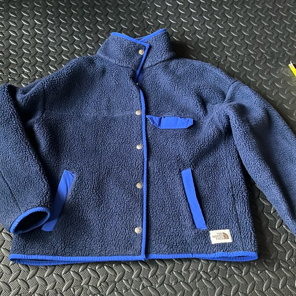 the north face button up fleece jacket
